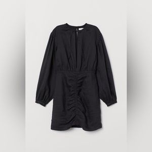 H&M rami dress with opening in the back and front
